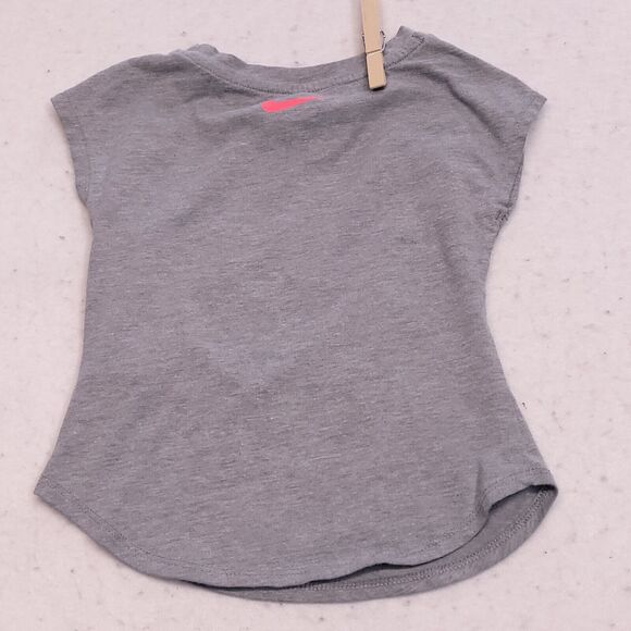 The Nike Tee Casual Short Sleeve Graphic T-Shirt Toddler Girls Size 2T Gray Pink - Picture 7 of 8